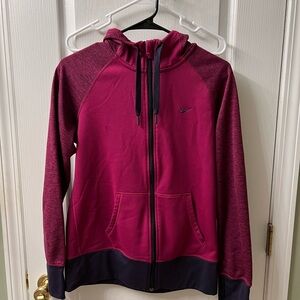 Nike Women's Fuchsia and Black Hoodie